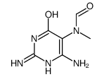 N(5)-methyl-N(5)-formyl-2,5,6-triamino-4-hydroxypyrimidine结构式