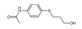 N-(4-((3-hydroxypropyl)thio)phenyl)acetamide结构式