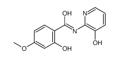 Benzamide, 2-hydroxy-N-(3-hydroxy-2-pyridinyl)-4-methoxy- (9CI)结构式