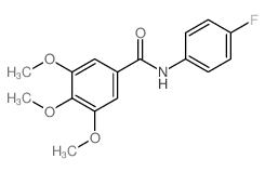 N-(4-fluorophenyl)-3,4,5-trimethoxy-benzamide Structure