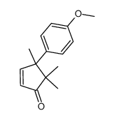 2-Cyclopenten-1-one,4-(4-methoxyphenyl)-4,5,5-trimethyl-(9CI)结构式