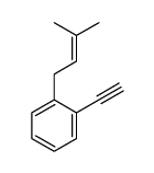 1-ethynyl-2-(3-methylbut-2-enyl)benzene Structure