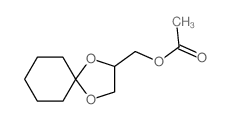 1,4-Dioxaspiro[4.5]decane-2-methanol,2-acetate结构式