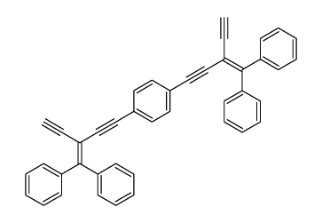 1,4-bis(3-benzhydrylidenepenta-1,4-diynyl)benzene结构式