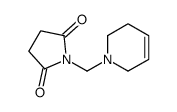 1-(3,6-dihydro-2H-pyridin-1-ylmethyl)pyrrolidine-2,5-dione结构式