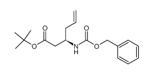 tert-butyl (R)-3-(((benzyloxy)carbonyl)amino)hex-5-enoate Structure