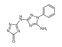 5-(5-Amino-1-phenyl-1H-[1,2,4]triazol-3-ylamino)-[1,2,4]triazol-3-one结构式