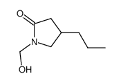 1-(hydroxymethyl)-4-propylpyrrolidin-2-one结构式