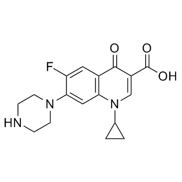 环丙沙星结构式