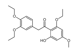 2,3',4'-triethoxy-6-hydroxy-4-methoxy-deoxybenzoin结构式