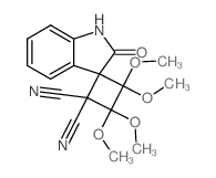 3',3',4',4'-tetramethoxy-2-oxospiro[1H-indole-3,2'-cyclobutane]-1',1'-dicarbonitrile Structure