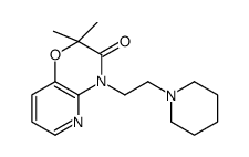 8,8-dimethyl-10-[2-(1-piperidyl)ethyl]-7-oxa-2,10-diazabicyclo[4.4.0]d eca-2,4,11-trien-9-one Structure