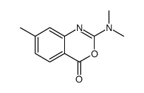 2-(dimethylamino)-7-methyl-4H-3,1-benzoxazin-4-one structure