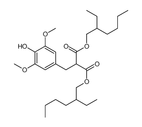 bis(2-ethylhexyl) 2-[(4-hydroxy-3,5-dimethoxyphenyl)methyl]propanedioate结构式