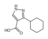 3-Cyclohexyl-1H-pyrazole-4-carboxylic acid structure