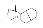 1-(2-methyl-1,3-dioxolan-2-yl)-2,3,5,6,7,8-hexahydro-1H-pyrrolizine结构式