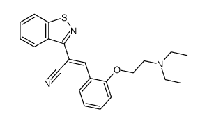 (Z)-2-Benzo[d]isothiazol-3-yl-3-[2-(2-diethylamino-ethoxy)-phenyl]-acrylonitrile Structure