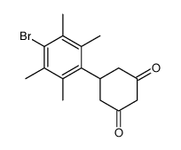 5-(4-bromo-2,3,5,6-tetramethylphenyl)cyclohexane-1,3-dione Structure