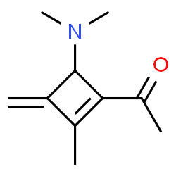 Ethanone, 1-[4-(dimethylamino)-2-methyl-3-methylene-1-cyclobuten-1-yl]- structure