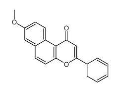 8-methoxy-3-phenylbenzo[f]chromen-1-one Structure