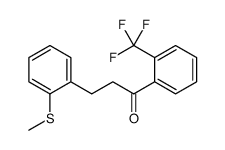 3-(2-THIOMETHYLPHENYL)-2'-TRIFLUOROMETHYLPROPIOPHENONE Structure