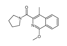 (1-methoxy-4-methylisoquinolin-3-yl)-pyrrolidin-1-ylmethanone Structure