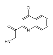 1-(4-chloroquinolin-2-yl)-2-(methylamino)ethanone Structure