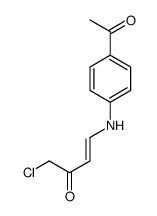 4-(4-acetylanilino)-1-chlorobut-3-en-2-one结构式