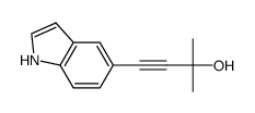 4-(1H-indol-5-yl)-2-methylbut-3-yn-2-ol Structure