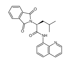 (S)-2-(1,3-dioxoisoindolin-2-yl)-4-methyl-N-(quinolin-8-yl)pentanamide Structure