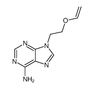 9-(2-ethenoxyethyl)purin-6-amine结构式