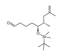 (5S,6S)-5-(tert-butyldimethylsilyloxy)-6,8-dimethylnon-8-enal结构式