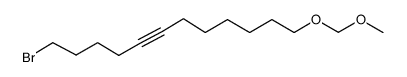 1-bromo-13,15-dioxahexadec-5-yne Structure