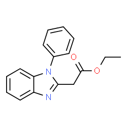 (1-PHENYL-1H-BENZOIMIDAZOL-2-YL)-ACETIC ACID ETHYL ESTER structure