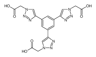 1H-1,2,3-Triazole-1-acetic acid, 4,4',4''-(1,3,5-benzenetriyl)tris Structure