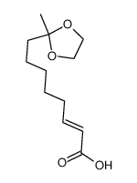 Decen-(2c+t)-on-(9)-saeure-(1)-aethylenketal结构式