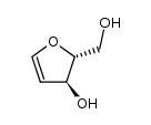 1,4-anhydro-2-deoxy-D-erythro-pent-1-enitol Structure