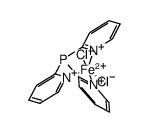 dichlorotris(2-pyridyl)phosphineiron(II) Structure