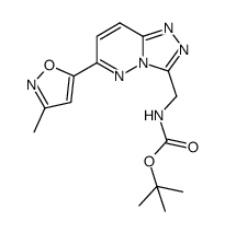 tert-butyl (6-(3-methylisoxazol-5-yl)-[1,2,4]triazolo[4,3-b]pyridazin-3-yl)methylcarbamate Structure