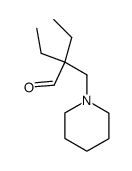 2-ethyl-2-piperidinomethyl-butyraldehyde Structure