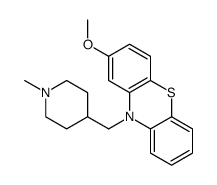 2-methoxy-10-[(1-methylpiperidin-4-yl)methyl]phenothiazine结构式