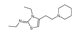 N,3-diethyl-4-(2-piperidin-1-ylethyl)-1,3-thiazol-2-imine Structure