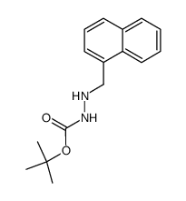 N'-(naphthalen-1-yl)methylhydrazinocarboxylic acid tert-butyl ester Structure