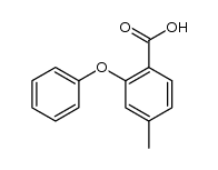 2-phenoxy-4-methylbenzoic acid Structure