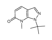 1-tert-butyl-7-methyl-1H-pyrazolo[3,4-b]pyridin-6(7H)-one结构式