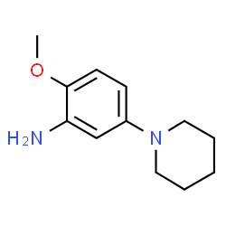 2-methoxy-5-(piperidin-1-yl)aniline结构式