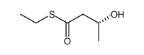 S-ethyl (R)-3-hydroxybutanoate结构式