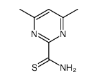 4,6-dimethylpyrimidine-2-carbothioamide结构式