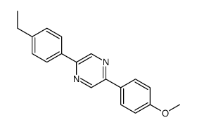 2-(4-ethylphenyl)-5-(4-methoxyphenyl)pyrazine结构式