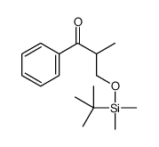 3-[tert-butyl(dimethyl)silyl]oxy-2-methyl-1-phenylpropan-1-one Structure